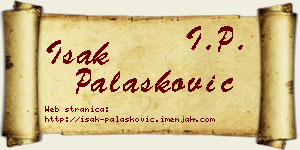Isak Palasković vizit kartica